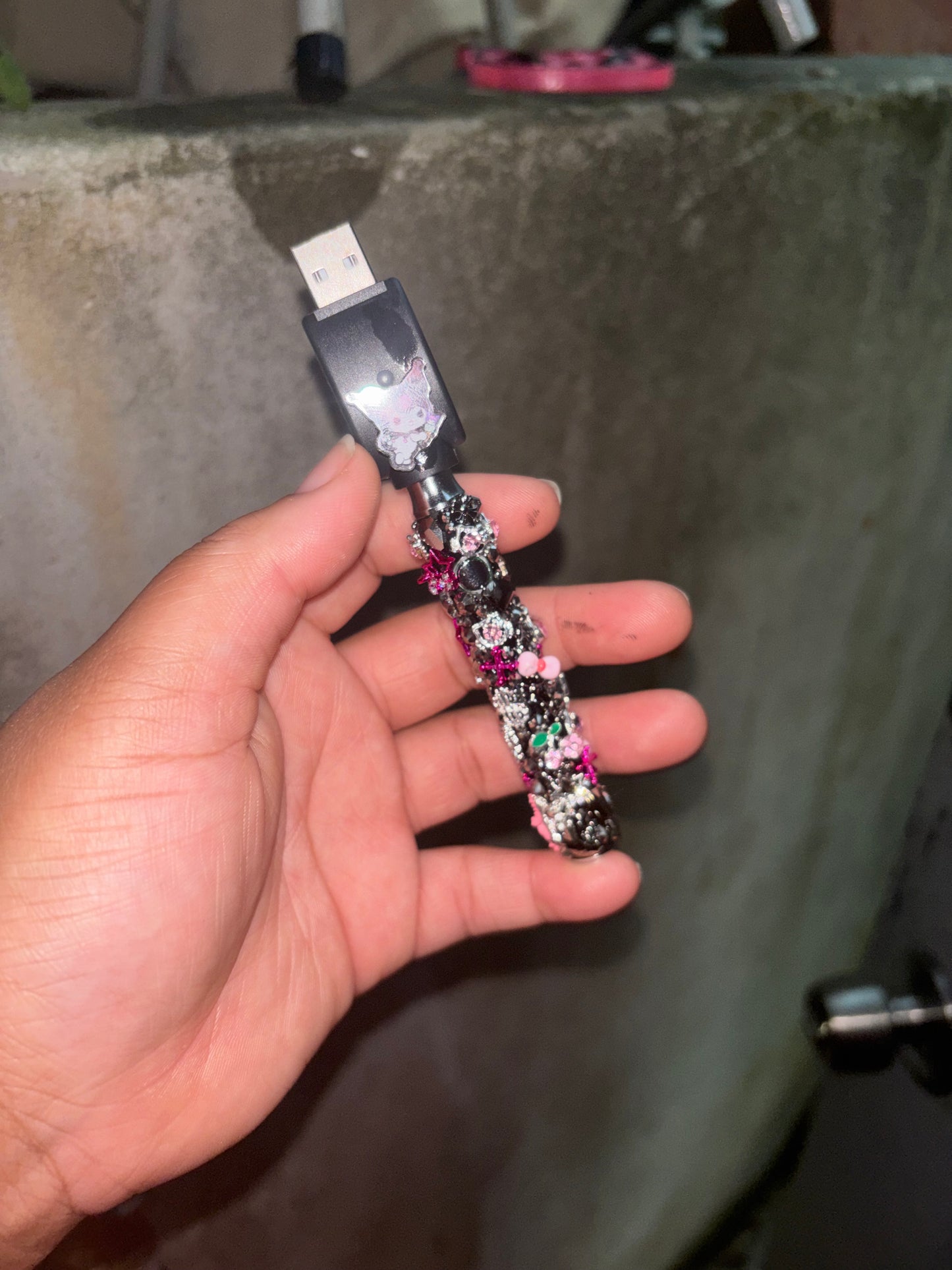 Bedazzled Battery With Charger