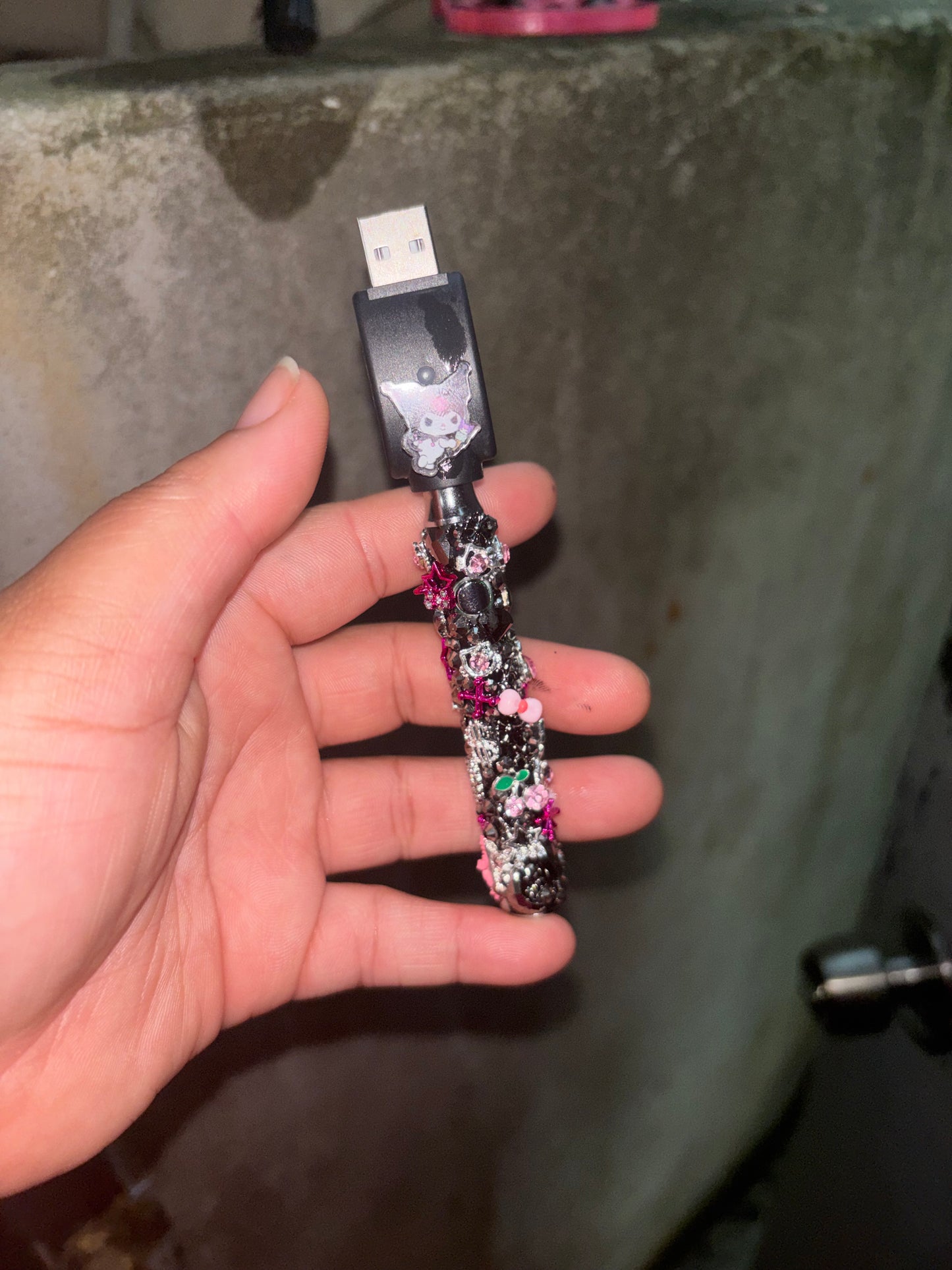 Bedazzled Battery With Charger