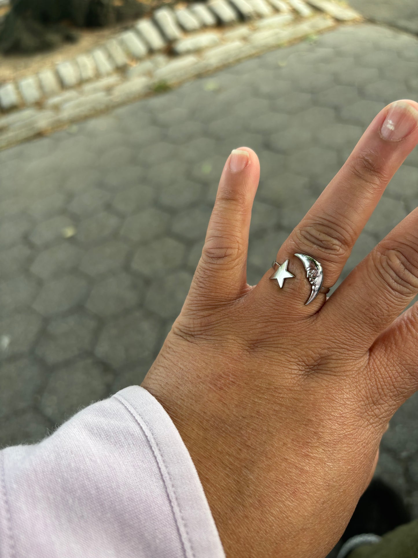 Star & Moon Adjustable Ring