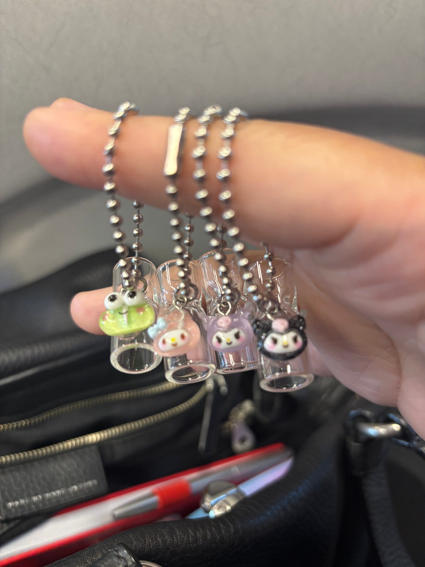 Sanrio Glass Smoke Tip Necklace/Keychain